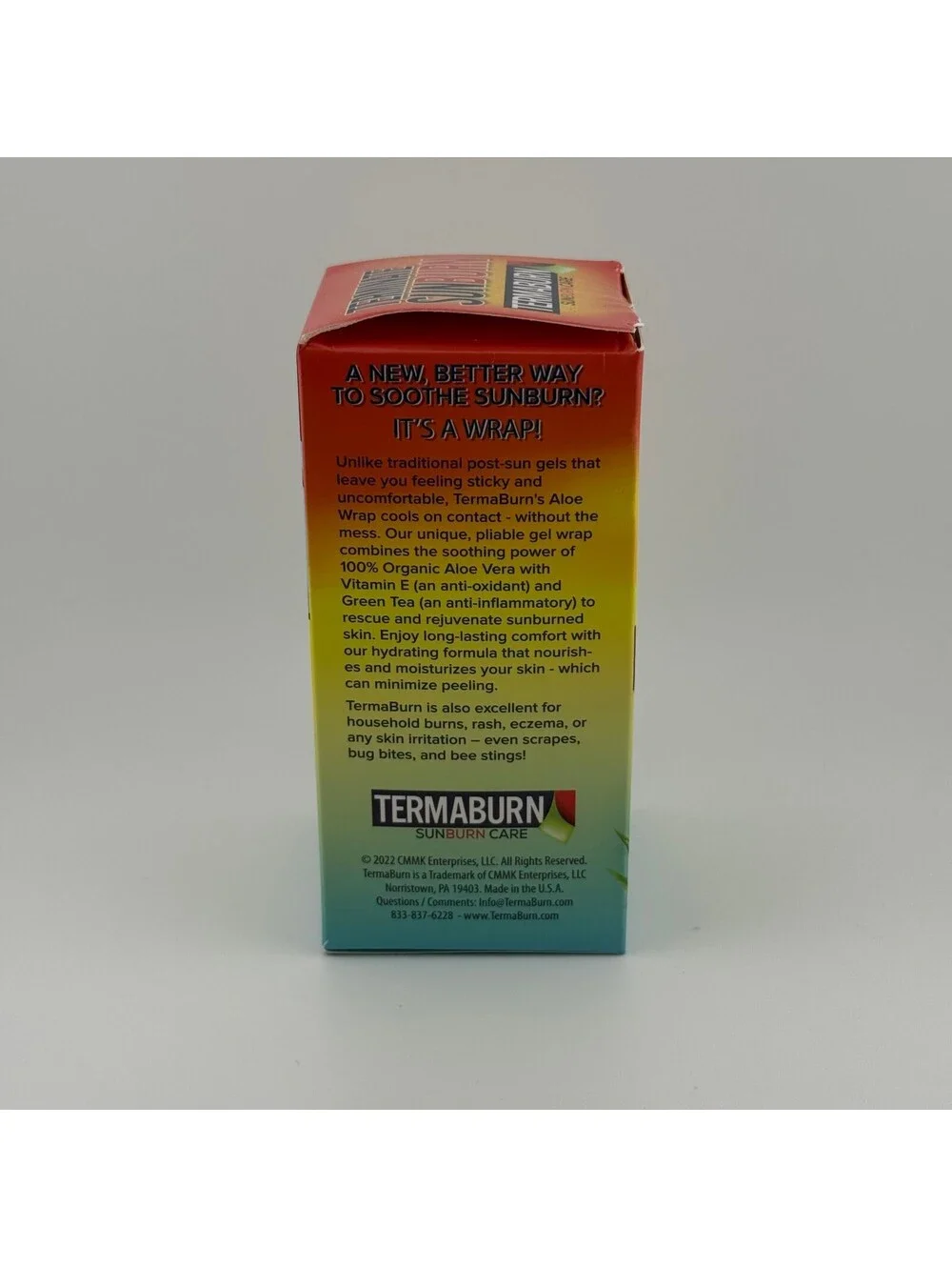 TermaBurn Post-Sun Aloe Wrap Sunburn Relief 100% Organic Aloe Vera 4